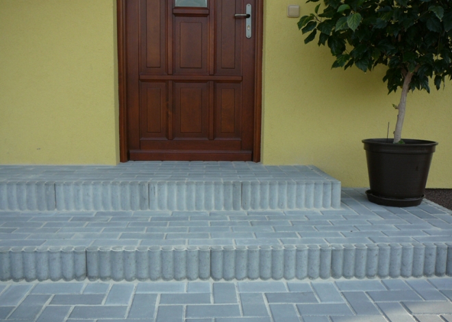 Round Line Mini-Block Palisade Granit